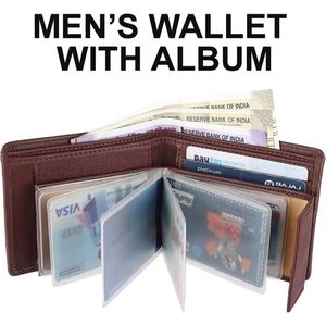 WILD EDGE ARTIFICIAL LEATHER Men's wallet with album